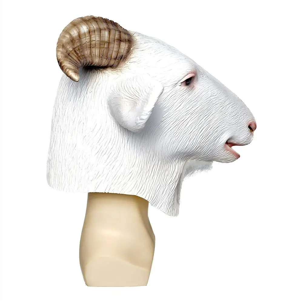 Animal Goat Latex Mask Funny Prank Mask for Carnival Parties Christmas Gifts Unique Masquerade Entertainment