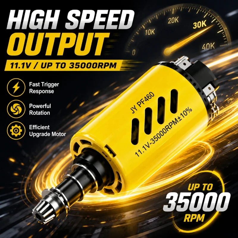 480 High Torque Permanent Magnet Motor Long Axis 11.1V 35000RPM Replacement Motor For Ver.2 Ver.3 Gearbox Toy Parts