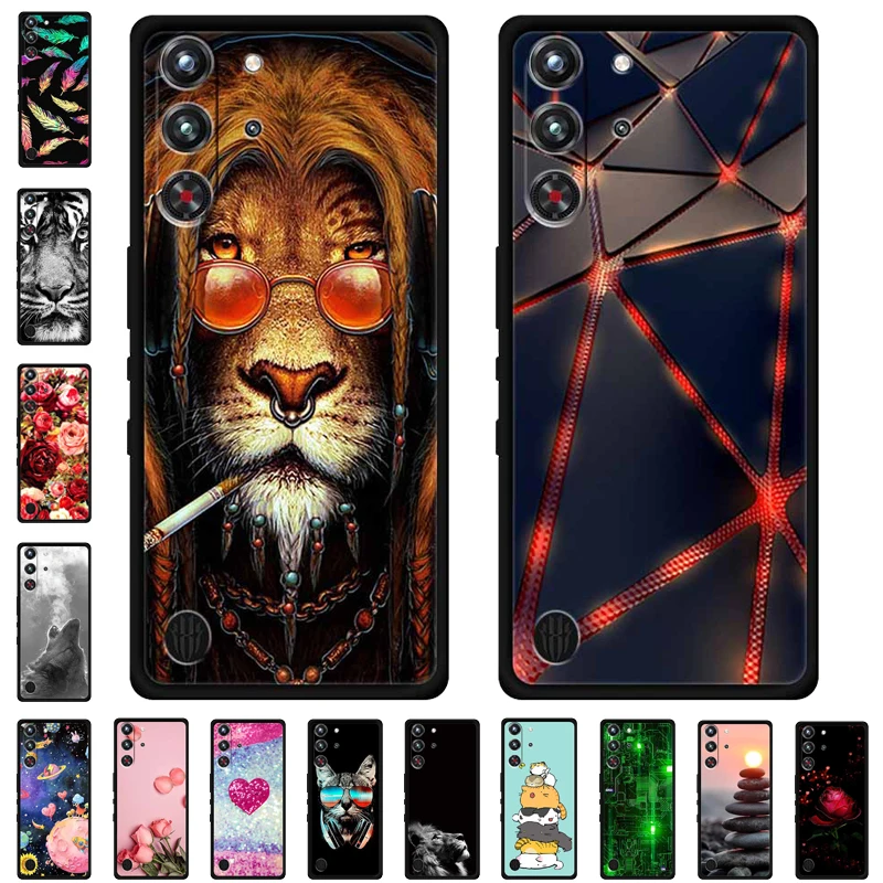 For ZTE nubia Red Magic 10 Pro+ Case Luxury TPU Soft Silicone Cover Phone Cases for Red Magic 10 Pro 6.85