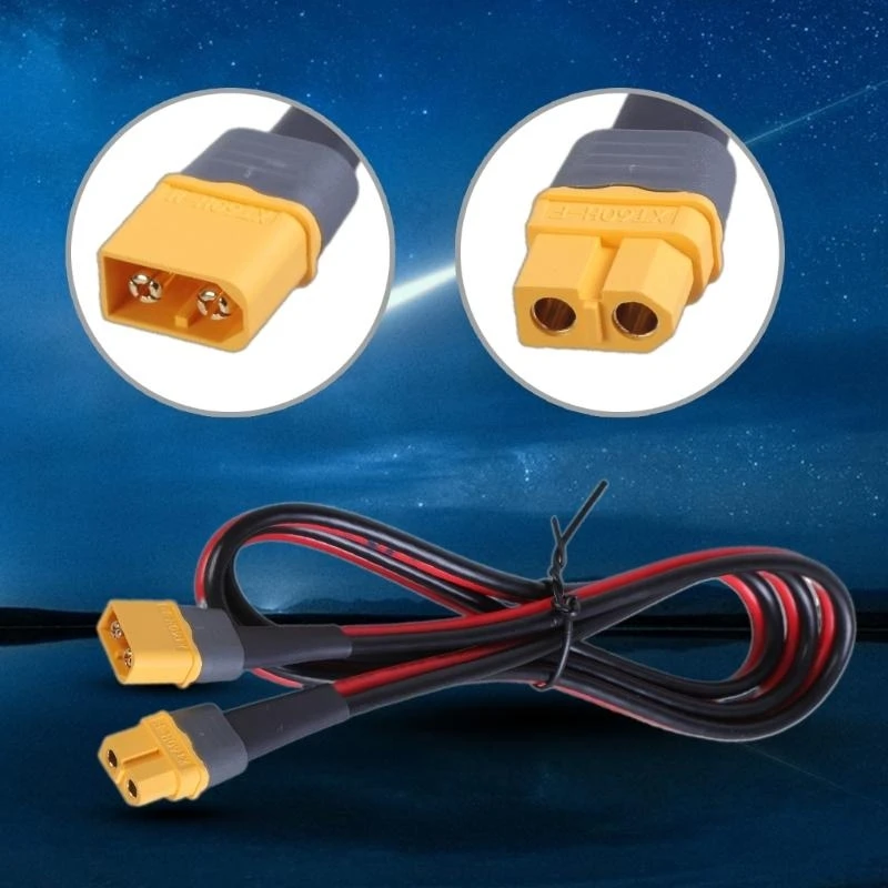 XT60 Connectors Адаптер 12AWG Удлинительный кабель VEDS ADAPTE для RCS Lipos Battery 83CF