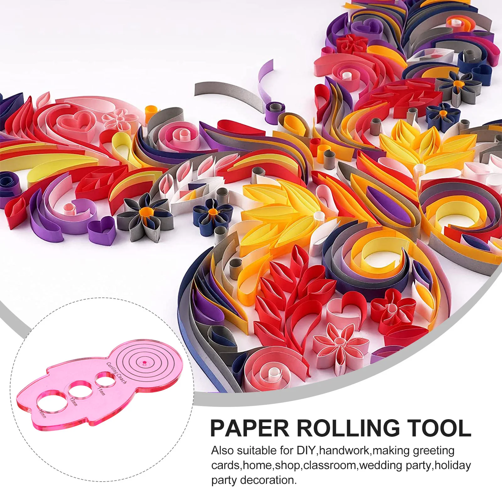 5Pcs Paper Quilling Tool Set Premium Curling Roll Holder DIY Craft Accessory for Beginners Handmade Paper Rolling Tool