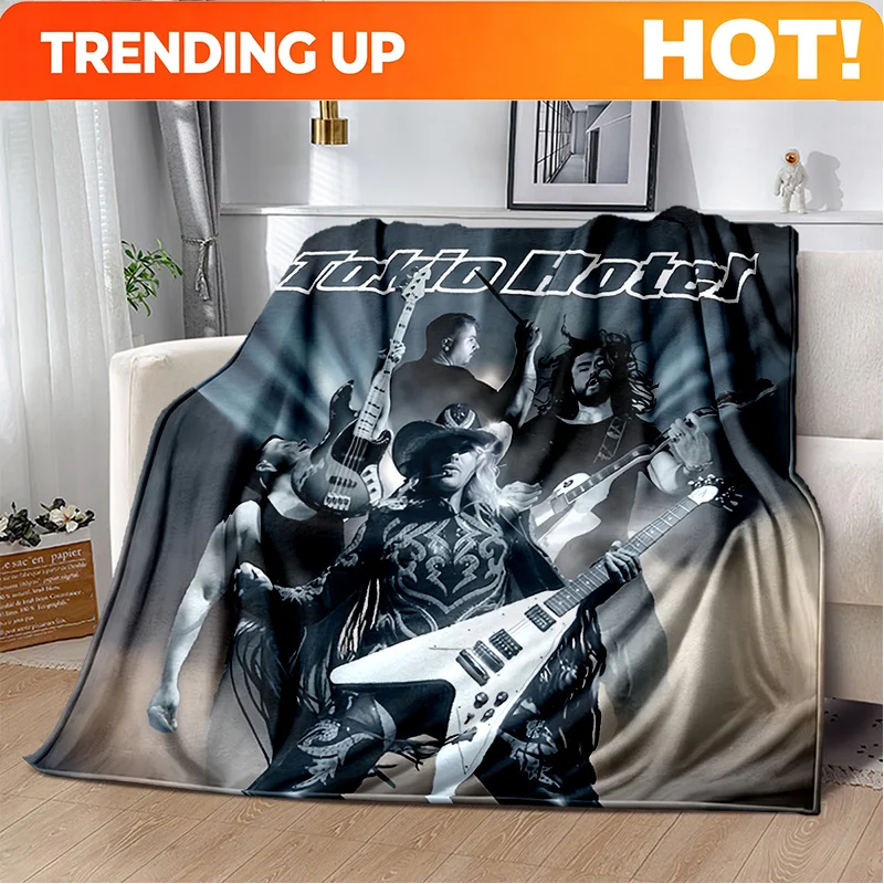 Customize 2025 New Style Tokio Hotel Rock Band Bill Tom Kaulitz Blanket,Soft Throw Blanket for Home Bedroom Bed Sofa Cover Kids