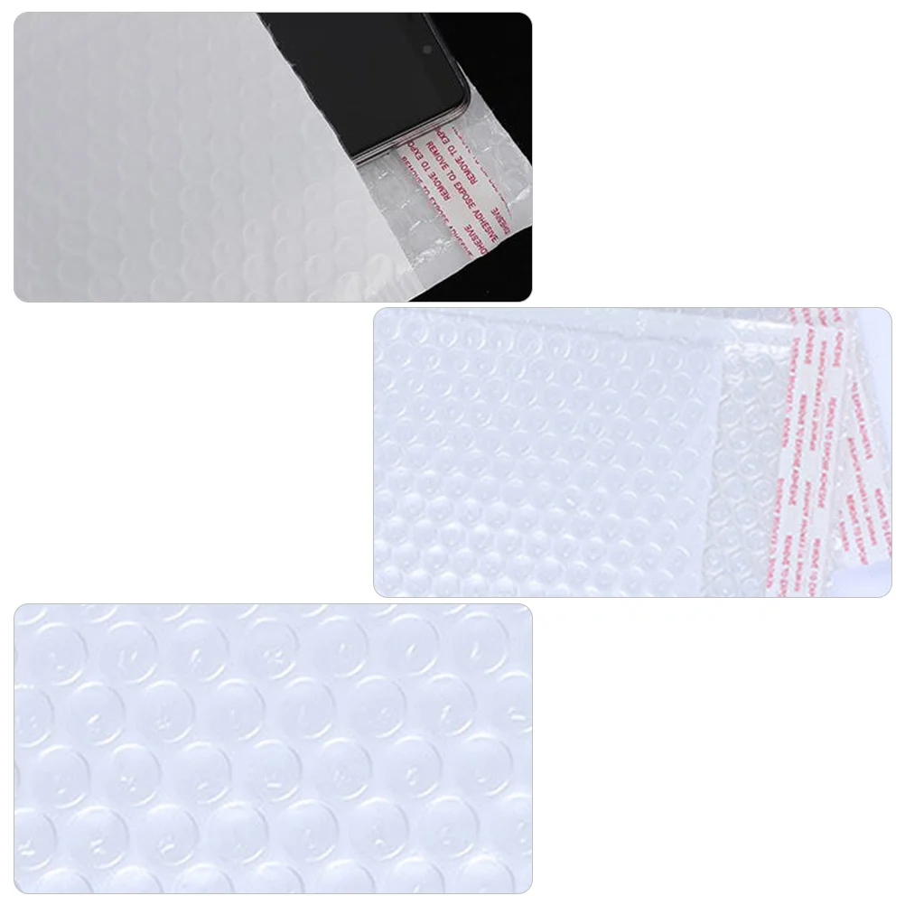 50 قطعة من أكياس الفقاعات شديدة التحمل مقاومة للماء وحقيبة بريد مقاومة للصدمات لتخزين الشحن مع حقيبة حماية وسادة هوائية #4