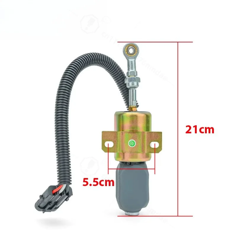 12V 24V Fuel Cut Off Solenoid Valve Auto Repair Replacement Solenoid Valve for Diesel Engine Maintenance
