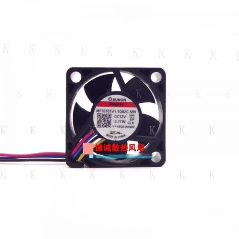 

C FOR SUNON MF30101V1-1Q02C-S99 3010 12V 0.77W 3CM 4-wire PWM Chassis Fan