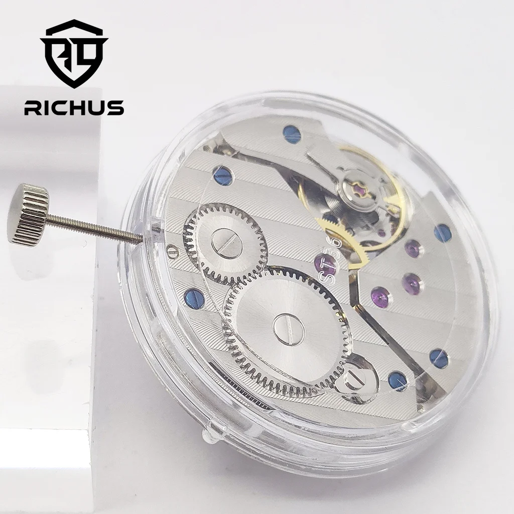 Механизм RICHUS ST3600, 17 драгоценностей, механический ручной заводной механизм 6497, механизм для часов, аксессуары, детали