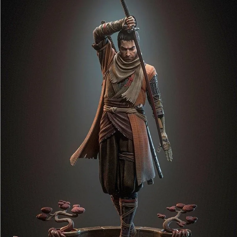 1/24 Scale Shadows Die Twice Sekiro, Resin Figure Model Kit, Hobby Toys Miniature, Unassembled and Unpainted