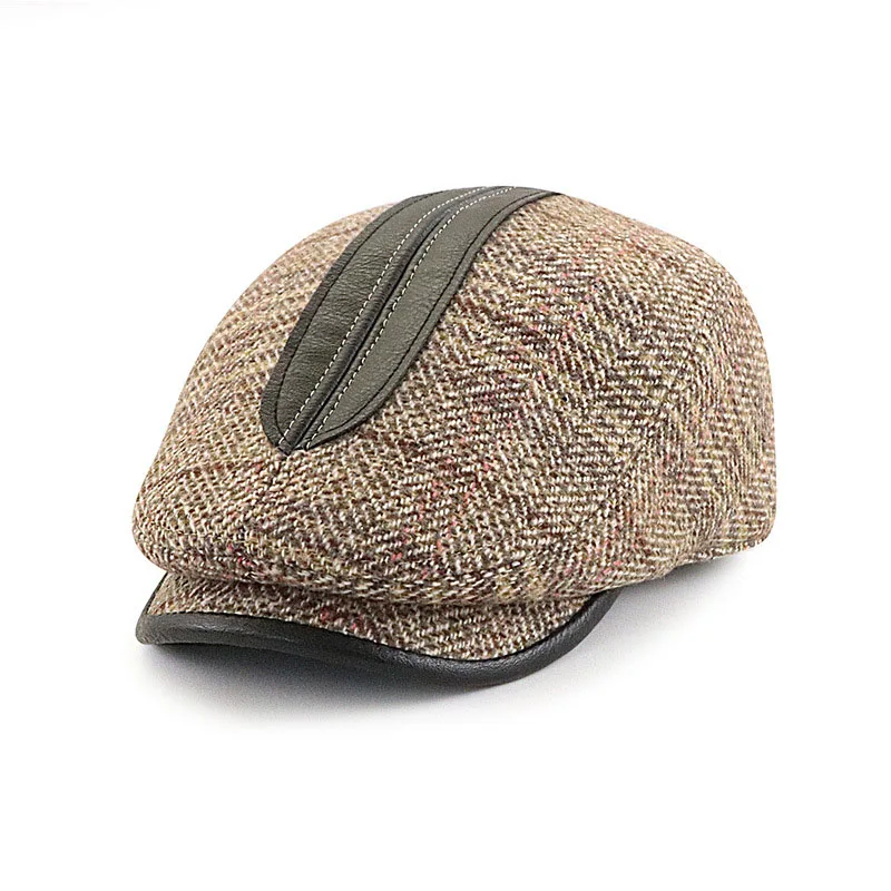 New Arrival Autumn Winter Classic Newsboy Cap Men Beret Cap Fashion Outdoor Warm Retro Figure Visor Women Painter Hat Gorros