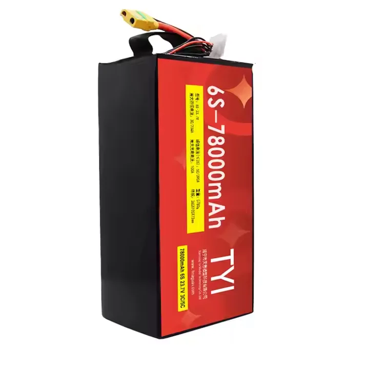 แบตเตอรี่โดรน TYI 78000mAh ความจุสูง ชนิดโซลิดสเตท 23.7V 7.4V 55.3V 71.1V9 4.8V มีสินค้าพร้อมส่ง