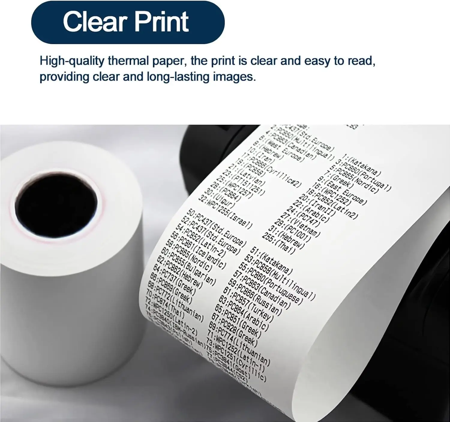 

MFLABEL® 2000 Rolls 2 1/4" x 85' Thermal Paper Cash Register POS Receipt Paper