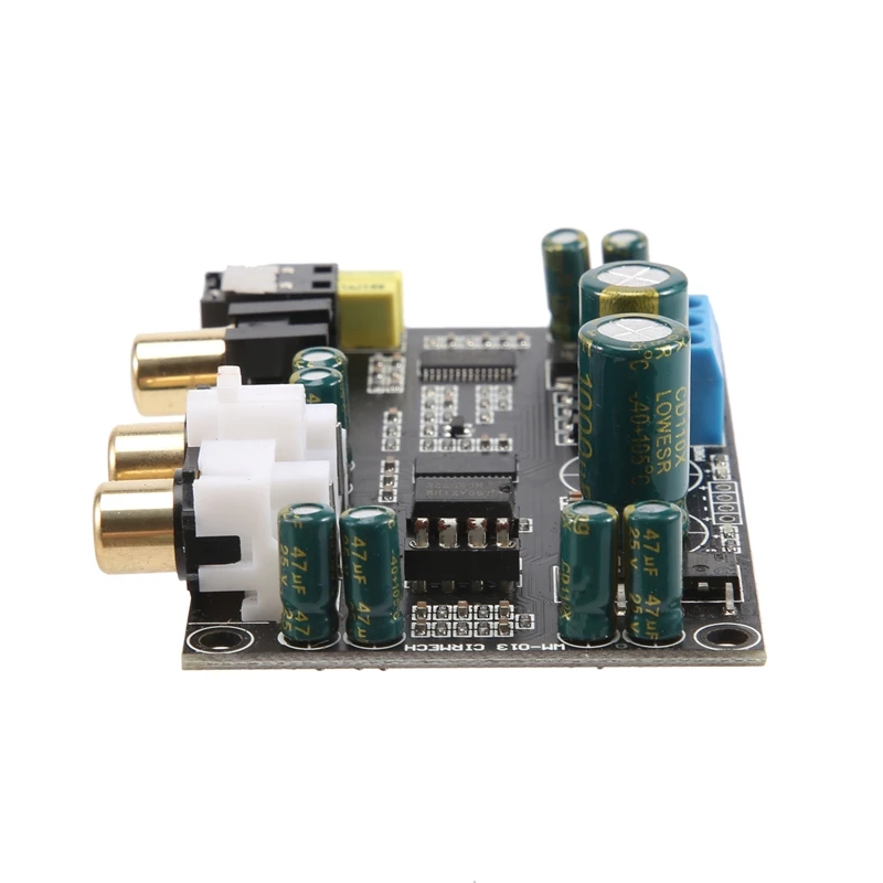 1 peça cs8416 cs4398 interface digital dac placa decodificadora 192k spdif fibra óptica coaxial para aux para amplificador tv