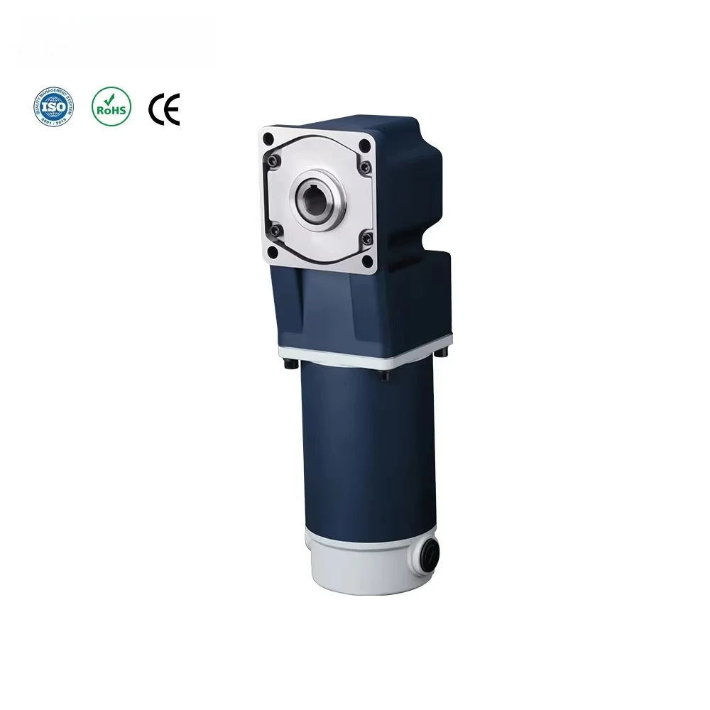 Customized 200W Right Angle Gear Motor with High Torque and Low Noise Brushed Permanent Magnet Structure