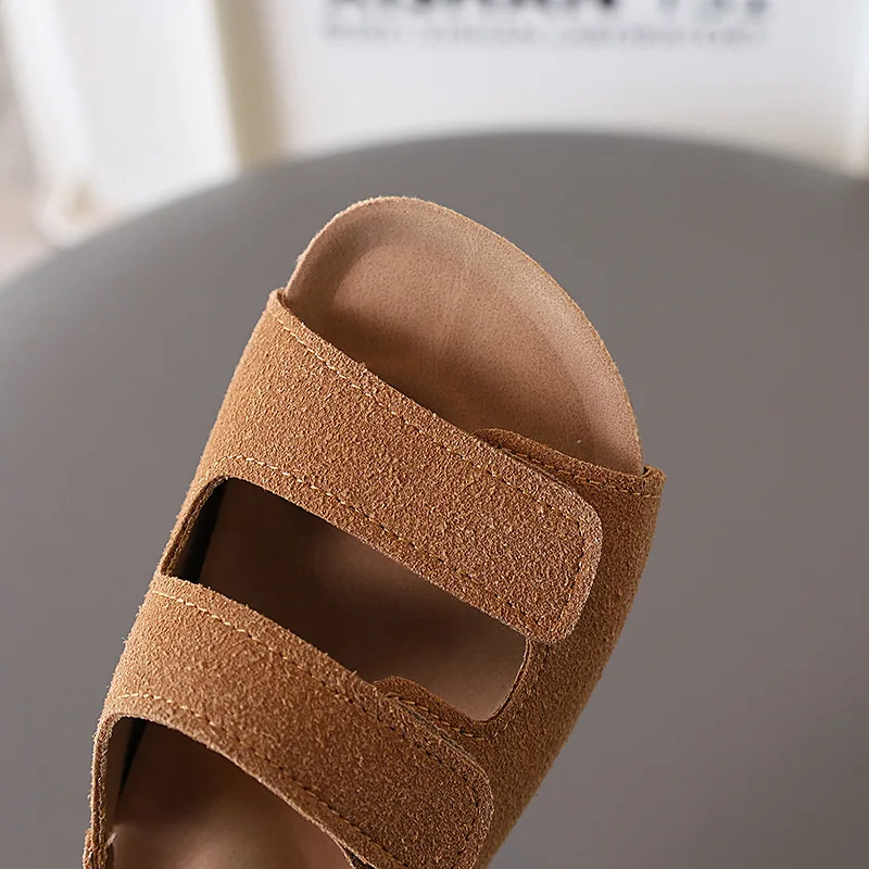 Boсоноški ماركة صنادل أطفال 2025 الصيف الرجعية فتاة أحذية لينة وحيد أحذية الصبي عادية الكلاسيكية Alllmatch صنادل للبنات Sandalias Niño #2