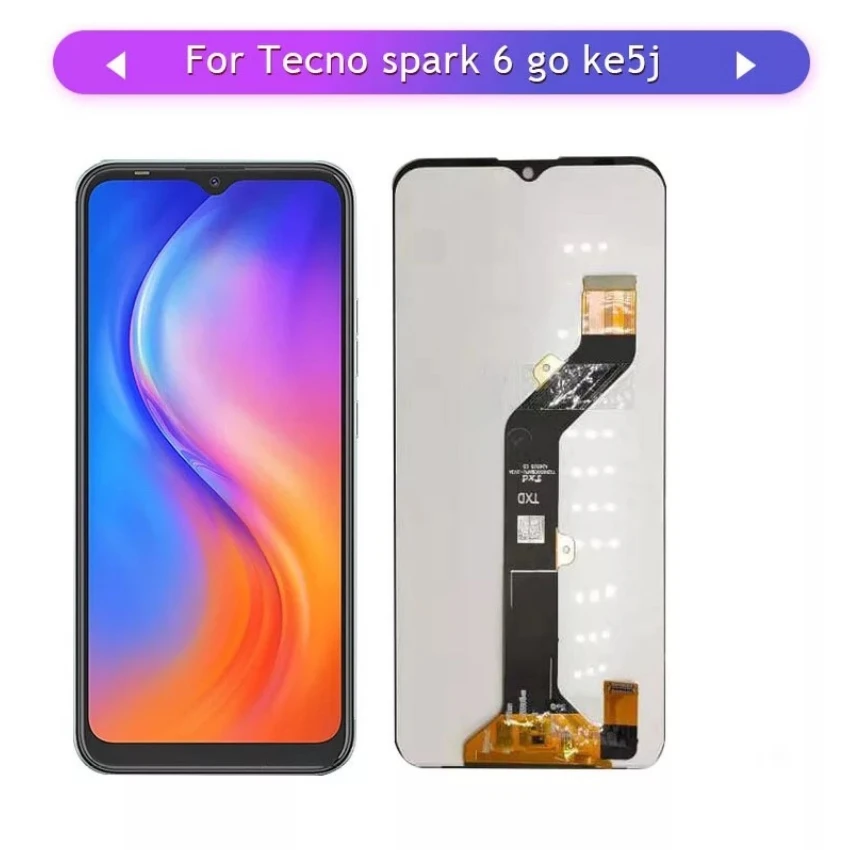 

ЖК-дисплей 6,52 дюйма для TECNO Spark 6 Go KE5J Ke5k / SPARK GO 2020 KE5, сенсорный датчик, дигитайзер в сборе