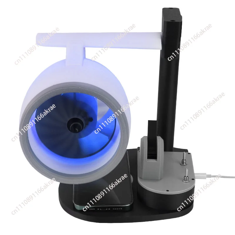for Creative Desktop USB Airplane Engine Turbo Fan JetFan Small Electric Fan with Wireless Charging