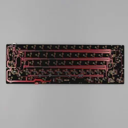 Triple modes Wired 2.4g DK60 64 keys Hotswap PCB VIAL GH60 ISO ANSI Split spacebar layouts