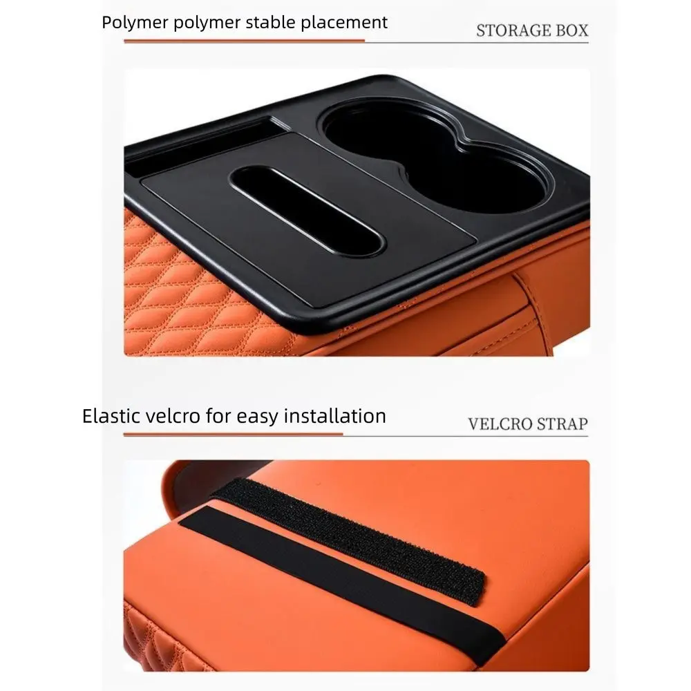 

5 in 1 Car Armrest Cushion Elbow Support Thicken Car Armrest Storage Box with Phone Slot Easy Installation