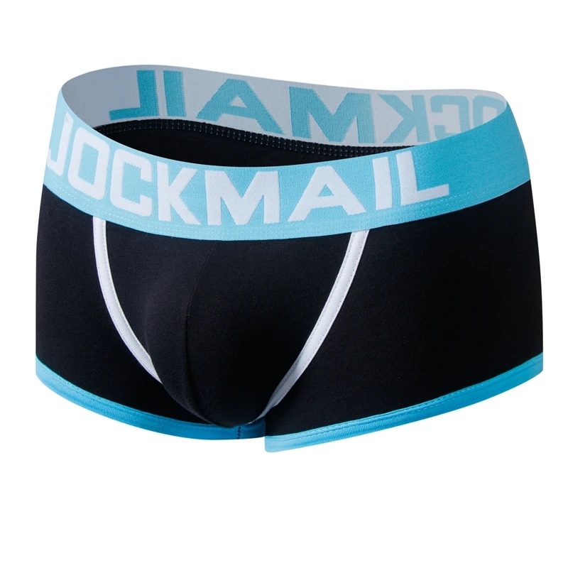 JOCKMAIL Brand Men Underwear Boxer shorts Backless Buttocks Cotton Sexy open back Gay Men Underwear JockStrap cuecas Gay panties