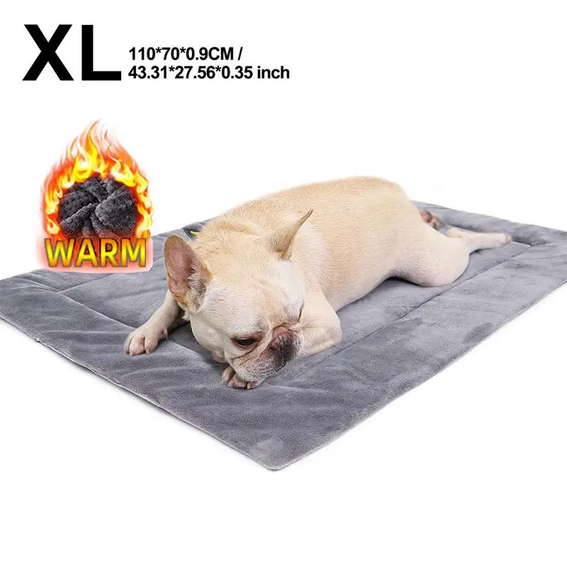 Self-Heating Pet Pads Blanket Flannel Puppy Pad Warming Cushion Mat For Elderly Cats Dogs Small Pets Thermal Heat Reflecting pad