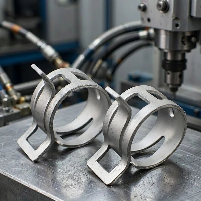 10Pcs Spring Hose Clamp Galvanized Steel Self Tightening Band Clip Fuel Line Water Pipe Tube Fastener M4.5 5 6 7 8 9 10 11 12