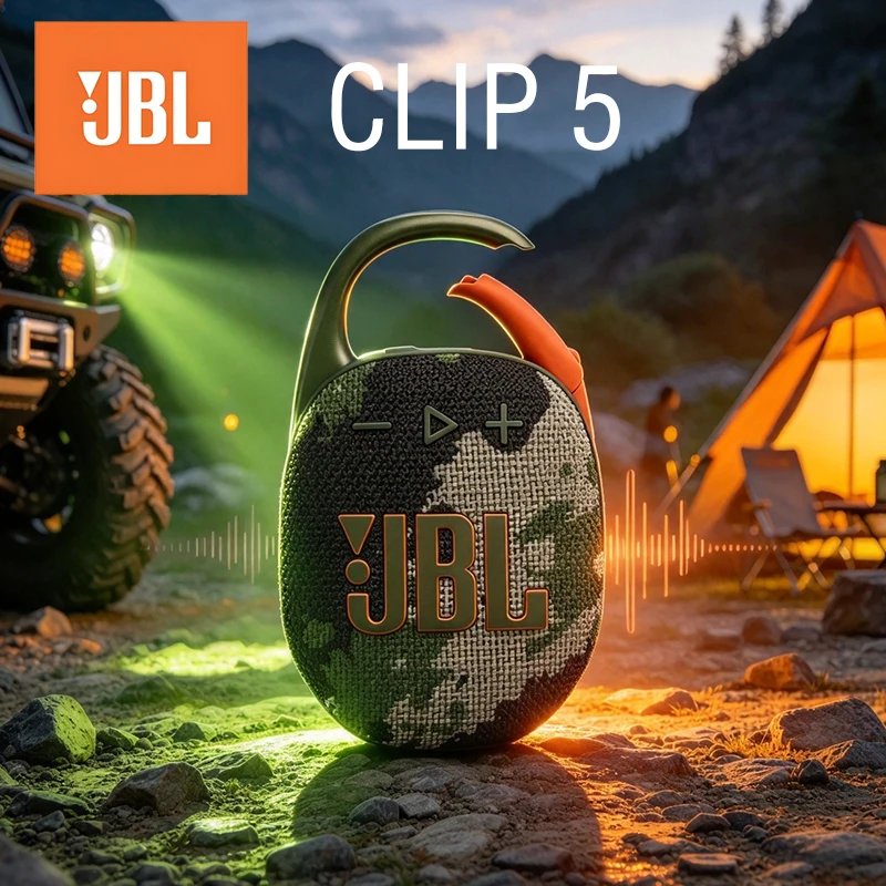 JBL CLIP5 Music Box 5th Generation Wireless Sound System Long term Play Short Distance Travel Buckle Bluetooth Small Speaker