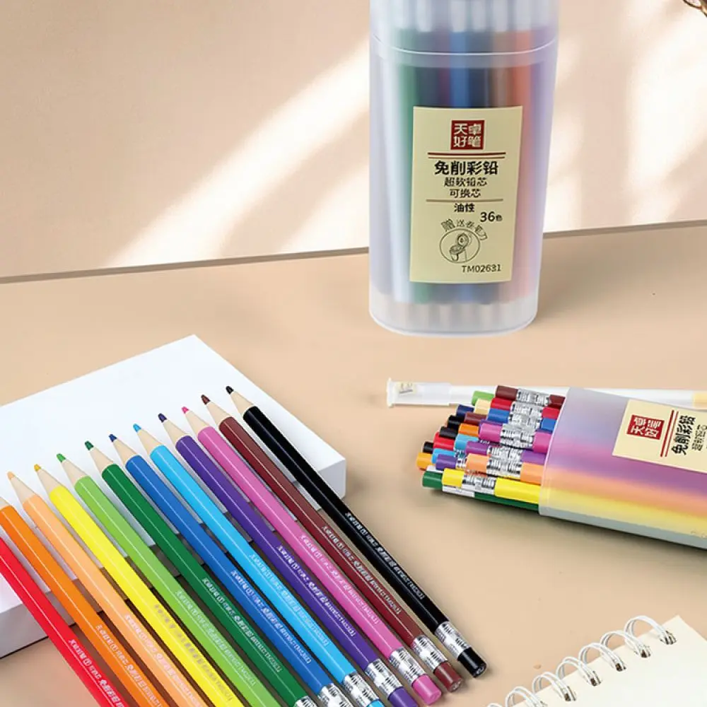 Professional Art Drawing Pencils For Tianzhuo Refillable Automatic Colored Pen Set Non Sharpening Stationery For School Supplies