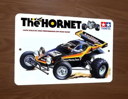 The Hornet 1984 RC Remote Control Car Box Artwork 8x12 Metal Wall Sign