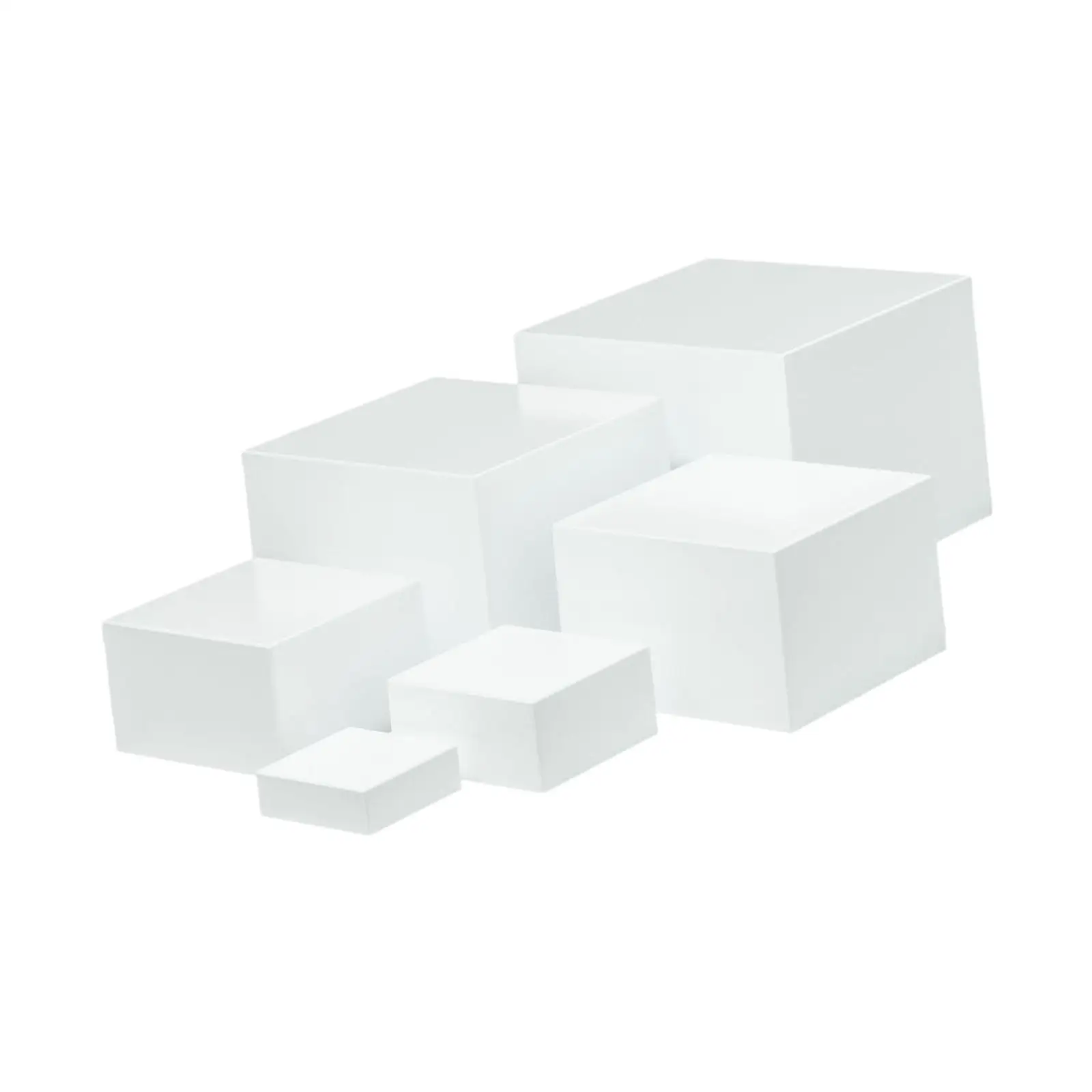 6 pièces Buffet Riser Food Riser 3", 4", 5", 6", 7", 8'' Présentoir Cube empilable