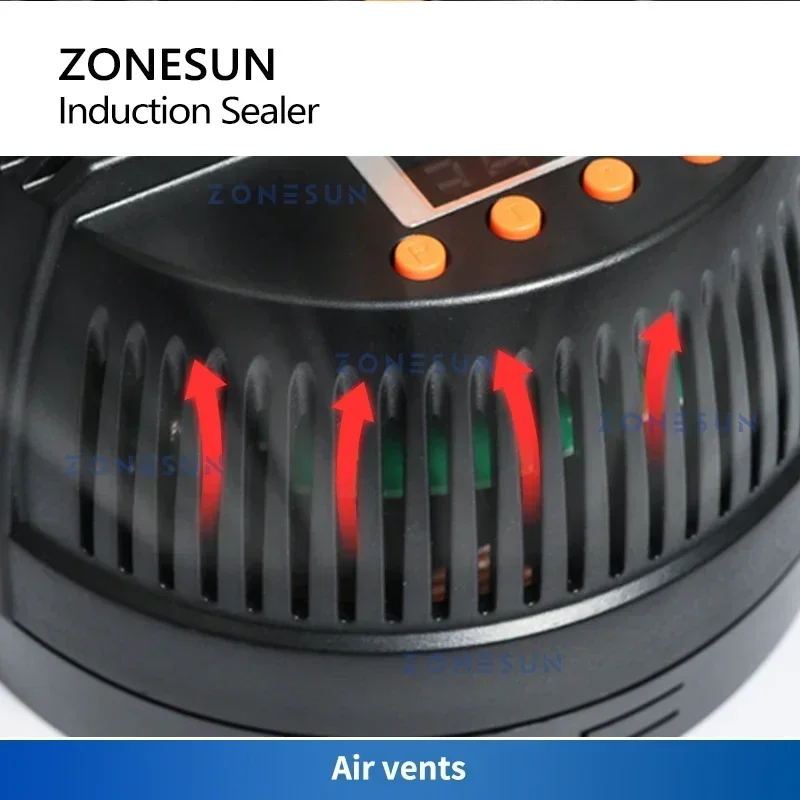 ZONESUN-sellador Manual de inducción electromagnética, máquina de sellado de botellas, papel de aluminio, máquina taponadora de plástico médico
