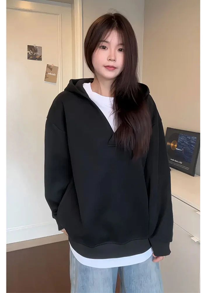 

Мужская толстовка с капюшоном American Sle Cleanfit V-Ne, осенняя тяжелая толстовка большого размера, удобная длинная толстовка цвета свера Jaet