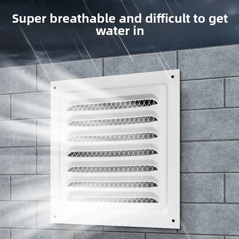 1pc Square Ventilation Grille Return Grille With Protective Grille HVAC Electric Box Heat Dissipation Louver Panel Replace