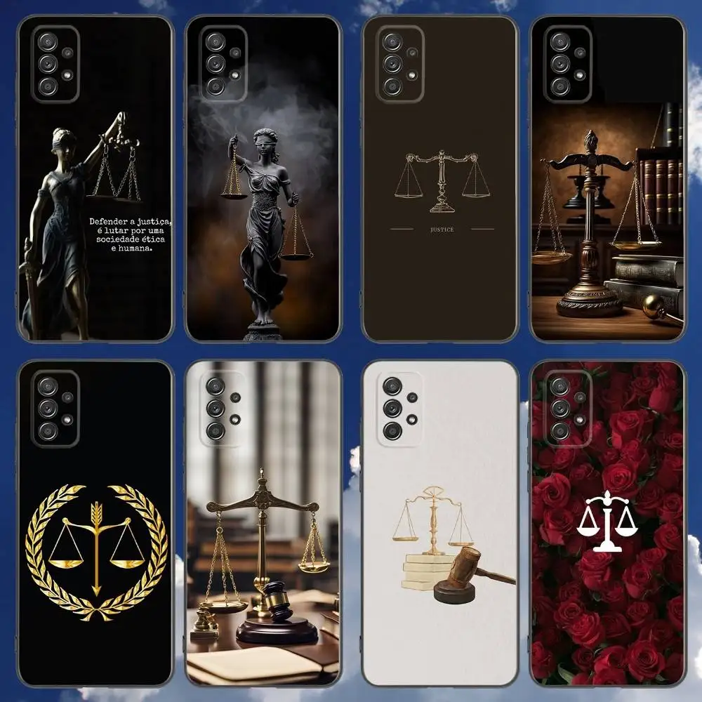 

Law Lawyer Judge Justice Phone Case For Samsung Galaxy A 91,80,73,72,71,53,52,51,22,5G Shockproof Soft Black Cover
