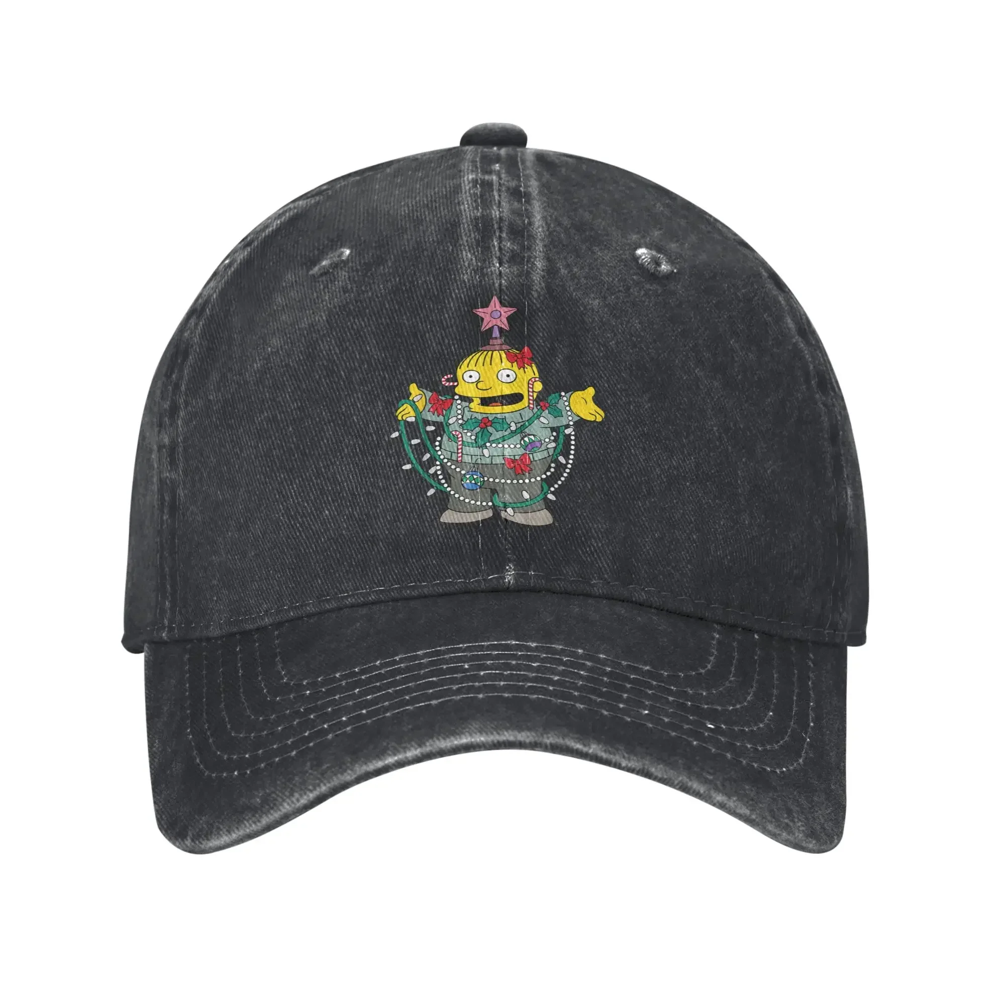 New The S-simpson Holiday Ralph Wiggum Christmas Tree Sun Baseball Cap Summer y2k Retro Running Hippie Sunscreen Snapback Cap