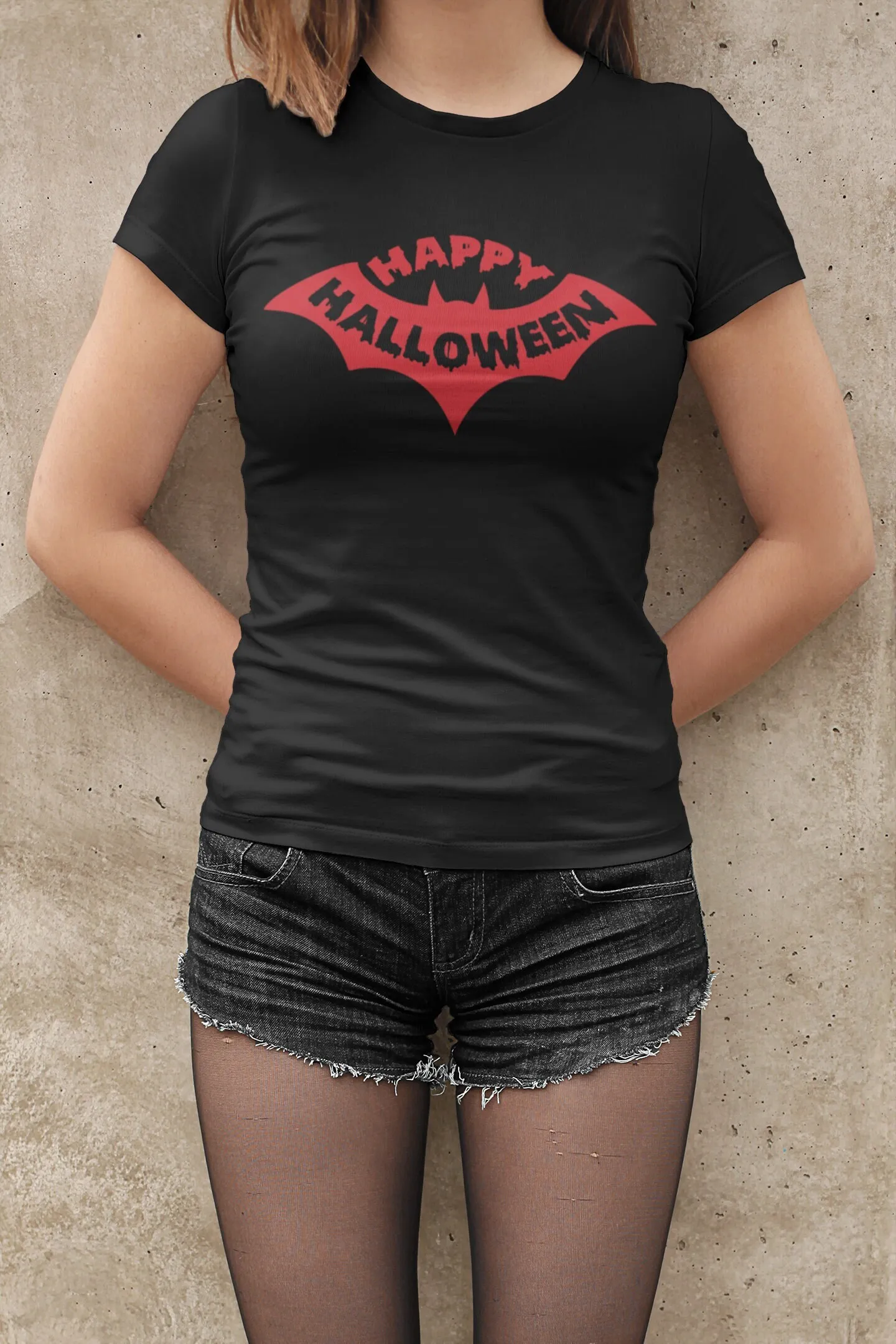 

Футболка Happy Bat на Хэллоуин, страшный костюм для мужчин и женщин