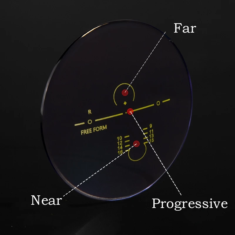 MOMOJA 1.56/1.61/1.67/1.74 HD Anti-UV Anti-scratch Anti-reflection HMC Photochromic Progressive Multi-focus Optical Lens 1 Pair