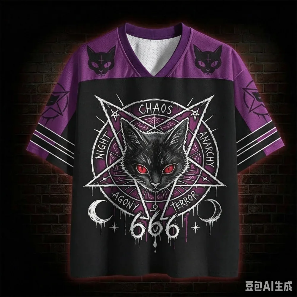 Summer New Horror Dark Series 3DPrint Men's Sport Quick-dry Breathable VNeck Loose TShirt Street Fashion Hip-Hop Parental Cloth