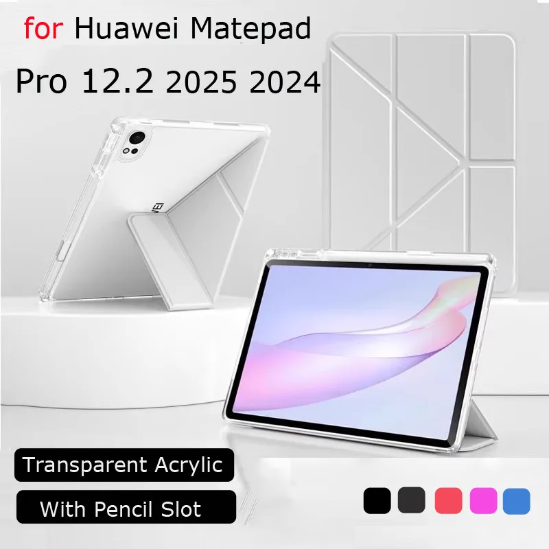

Case for Huawei MatePad Pro 12.2 2025 Air12 12 X 12X 2024 Pro 12.2 Inch PaperMatte Tablet Casing Y-folding Stand Shockproof Case