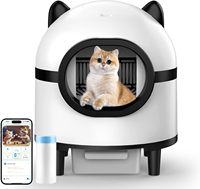 Self-cleaning cat litter tray, automatic electric litter box for cats 1-10.98 kg, white, large, ideal for busy owners & tech ent