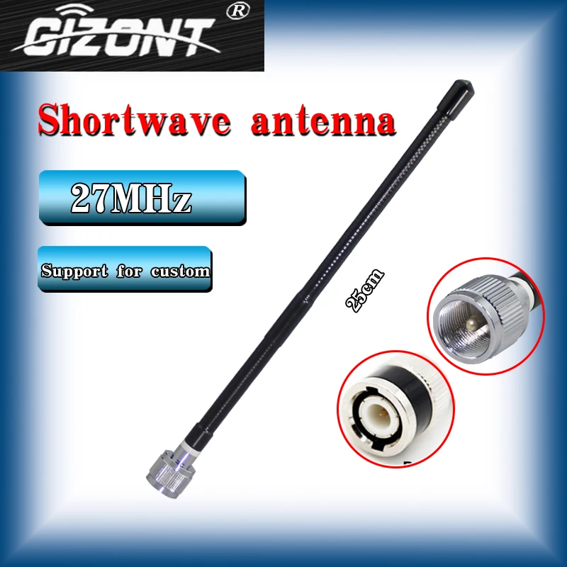 

27MHz Antenna BNC Male Connector Radio Soft Antenna Two-way for IC-V8 IC-V80 IC-V82 TK100 TK300 CP500 Walkie Talkie Accessories