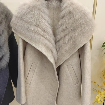 2025 Autumn Winter Real Fox Fur Coat Ladies Outwear Women Fe...
