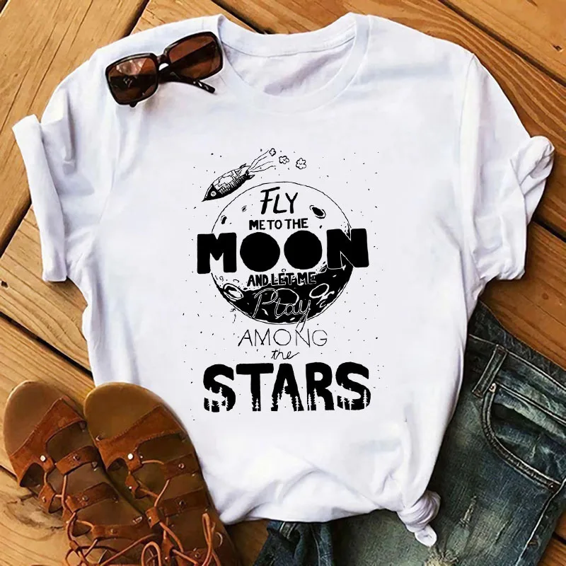 Cartoon Moon & Star I Need More Peace DTF Heat Transfer Sticker Clothing Iron-on Stickers Vinyl Patches For DIY Clothing T-Shirt