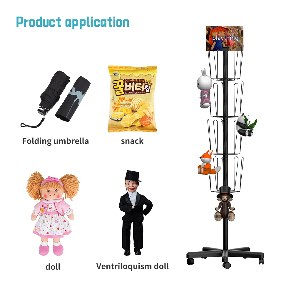 

Factory-direct Floor Standing Toys Storage Rack Display Rack for Store Metal Wire