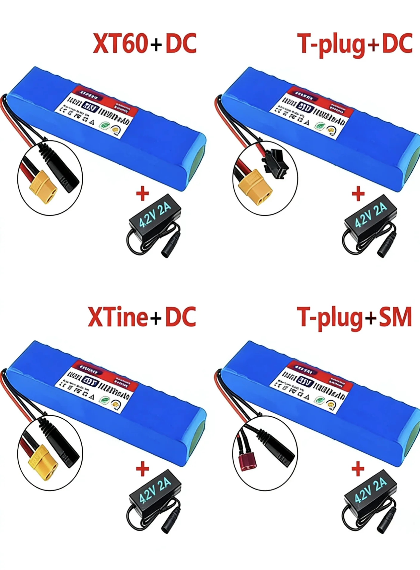 

36V 100Ah 18650 Lithium Battery Pack 10S3P 100000mAh 42V 1000W For Electric Scooter E-Bike High Power Power Battery