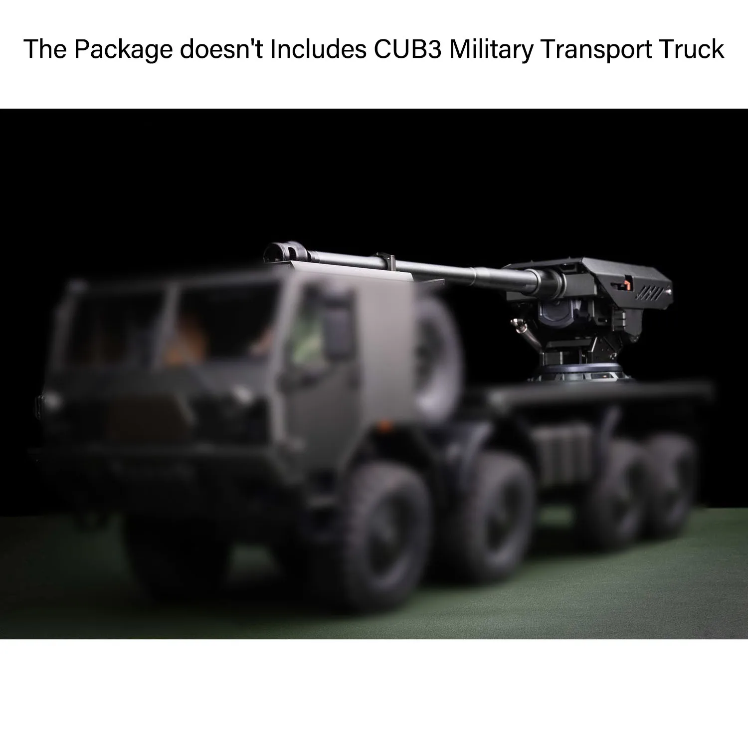 

Металлическая самоходная гаубица с ЧПУ CUB3 CAS155 для Capo 1/18, гусеничный автомобиль с дистанционным управлением, мини-RC, аксессуар для транспортных грузовиков