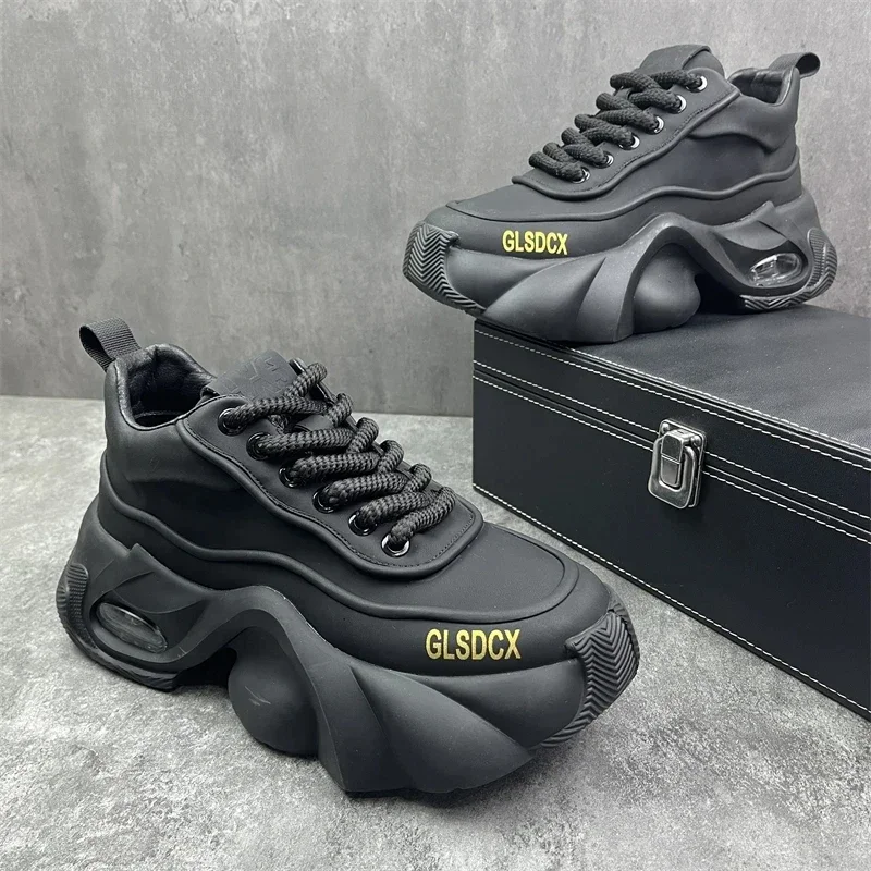 Designer Style Men Shoes Autumn Winter Comfortable Men\'s Thick Platform Sneakers Fashion Casual Shoes Sports Trainers Tenis