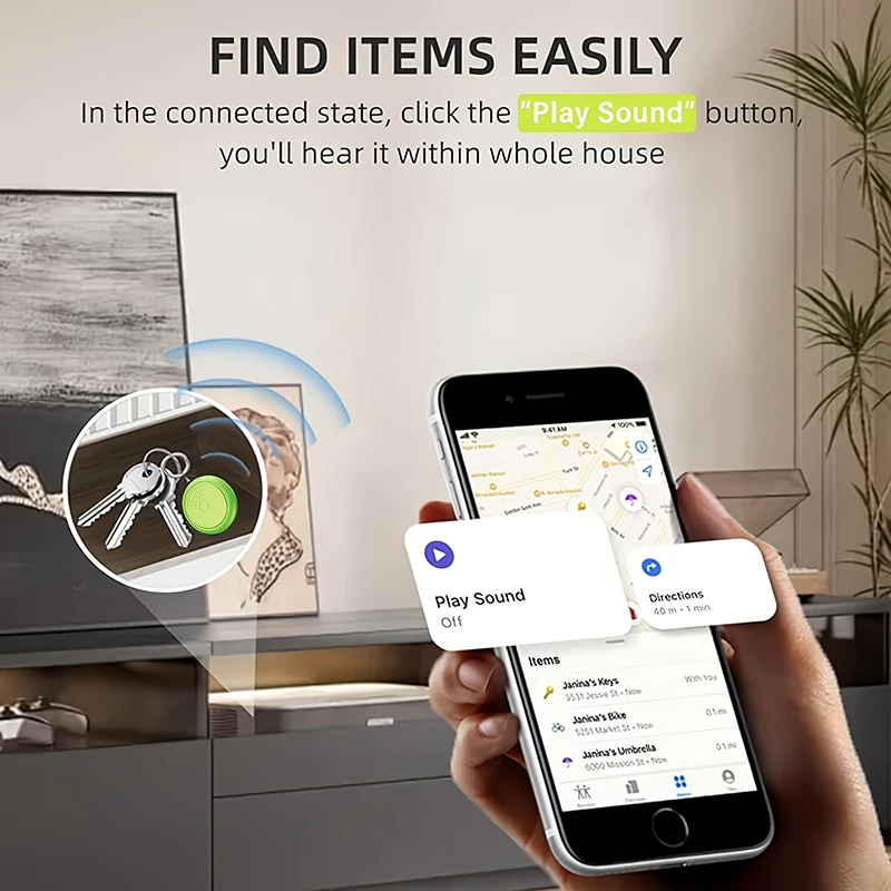 Xiaomi Smart Tag Colorful Round Anti-lost Finder For IOS Only With Find My App For Child Pet Car Luggage Suitcase Lost Tracker