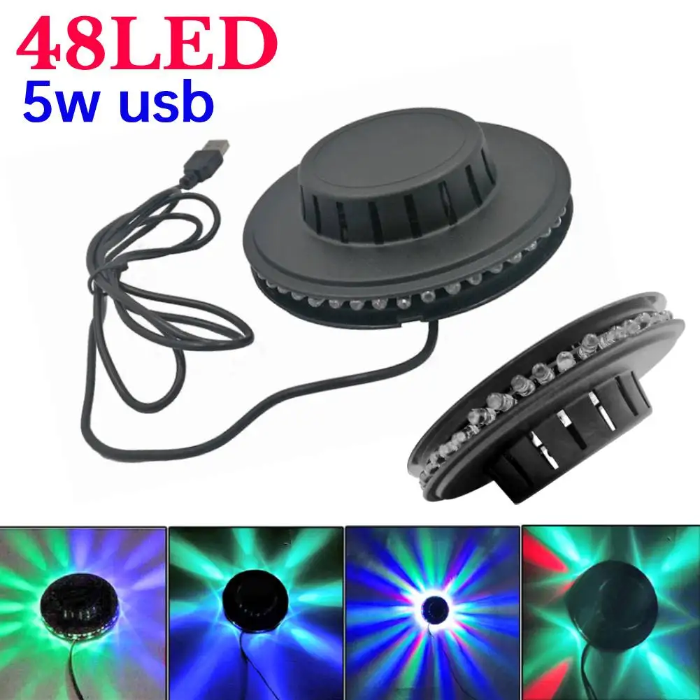 

Вращающийся светильник для дискотеки, сценический стробоскоп, KTV RGB, звуковая активация, светодиодное шоу для винного паба, сценический светильник, аксессуары для вечеринок