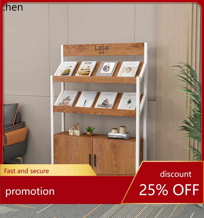 CZ Book and Newspaper Rack, Magazine Rack, Color Page Floor, Promotional Material Display Book and Magazine