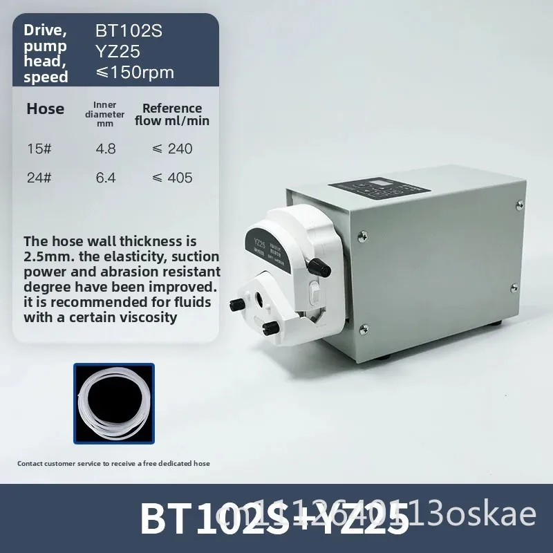 BT102S laboratory peristaltic pump large flow precision pump single channel quantitative liquid distribution