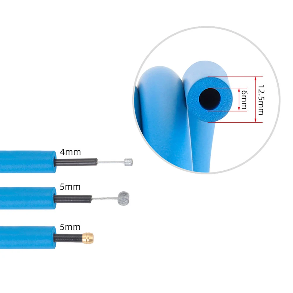 1.7 متر ماصة للصوت رغوة كم قوي مقاومة الشد كاتم الصوت كابل داخلي الوقاية من الضوضاء حماية الإسفنج للدراجات #4